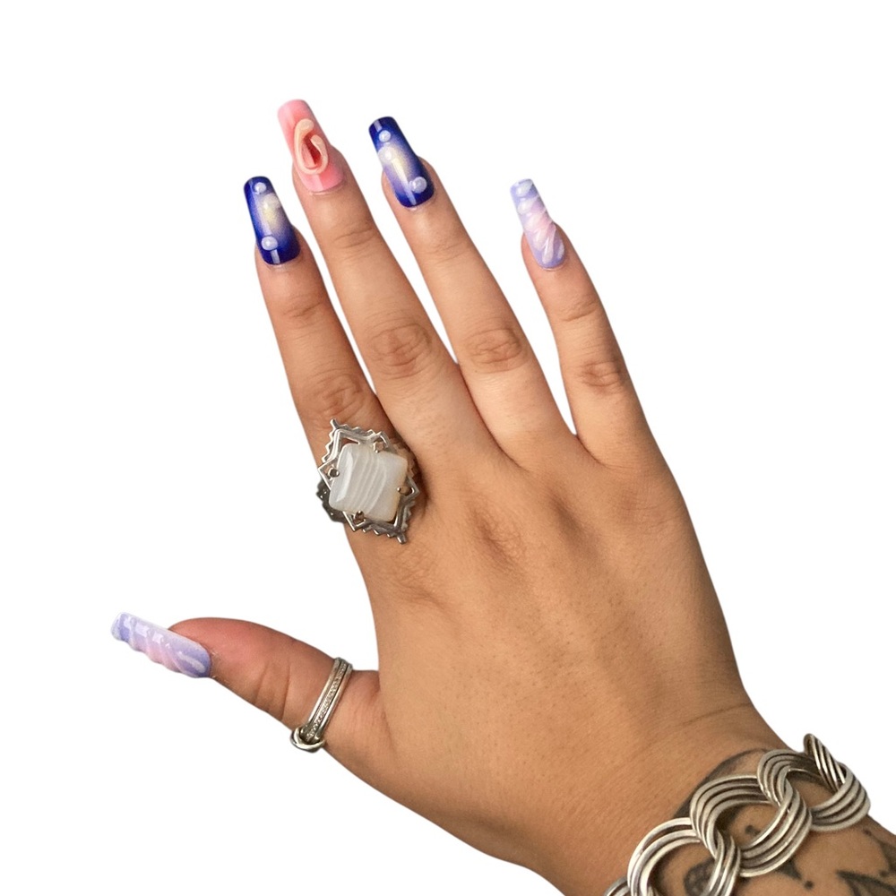 Kendra Scott Blue Agate Cocktail Ring